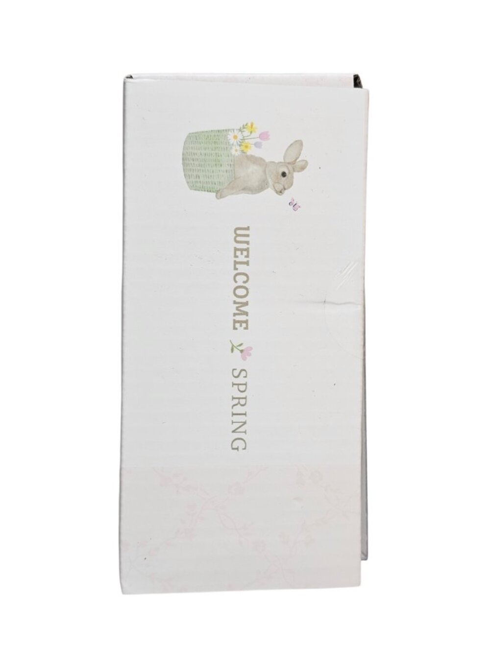 Welcome Spring Bunnies Holding Flowers  Salt & Pepper Shaker Hand Painted NIB - Picture 6 of 8